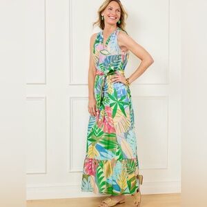 ⭐️True Destinations Ruffled Tropical Print Maxi⭐️